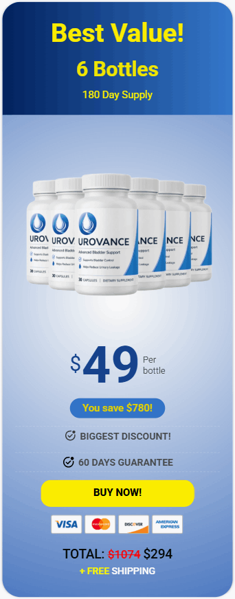 Order Urovance 6 Bottles